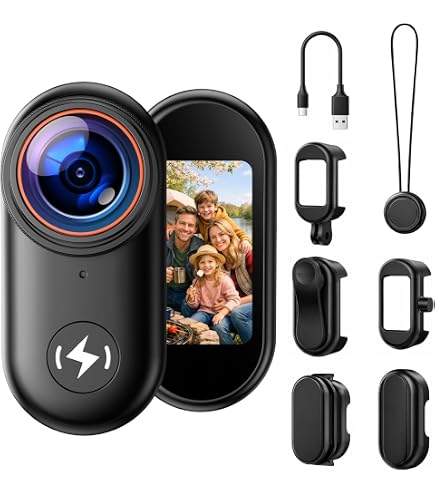 Amazon.com : i3 4K Thumb Action Camera, Tiny Size, Mount Anywhere
